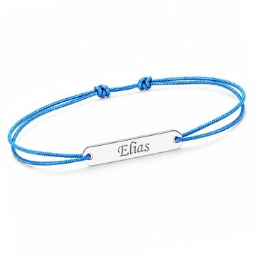 Pulsera de cordón con placa personalizable - 2187