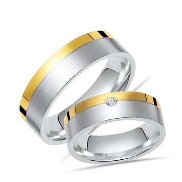 Alianzas de plata con grabado - 1281