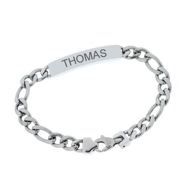 Esclava de acero inoxidable con placa personalizable - 0196