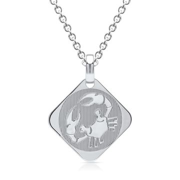 Colgante de plata signo del zodiaco Cáncer - 0924