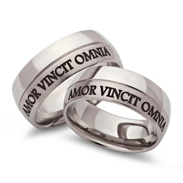 Anillos para dos con grabado - 0247