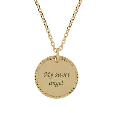 Colgante vintage de oro chapado - 2353