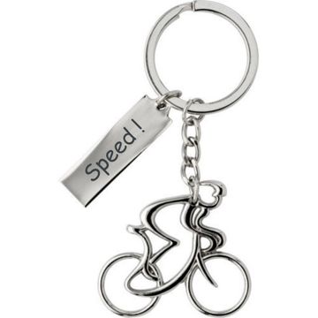 Llavero ciclista con grabado - 2153