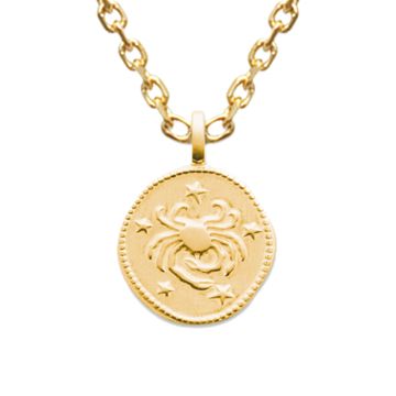 Colgante signo zodiacal Cáncer con grabado - 2678