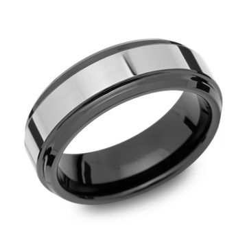 Anillo de tungsteno con grabado - 0406