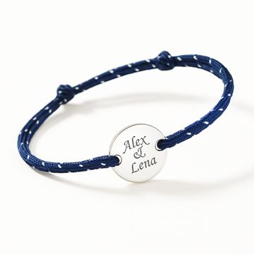 Pulsera cordón marinero con grabado - 2907