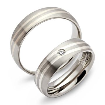 Alianzas de acero inoxidable con grabado - 0330