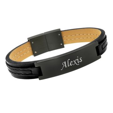 Pulsera de cuero con grabado - 1946