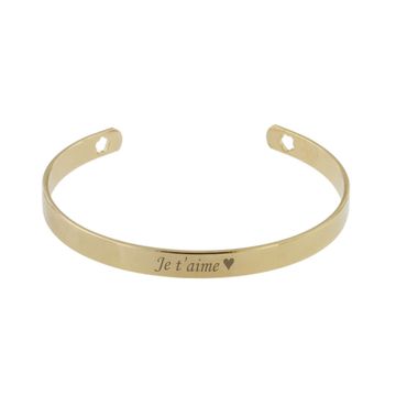 Brazalete de oro chapado 3 micrones - 2356