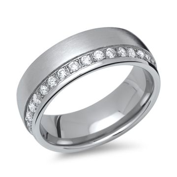 Anillo circonita con grabado - 1448