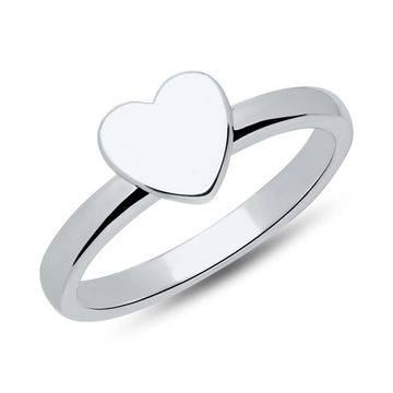 Anillo corazón plata con grabado – 2231 