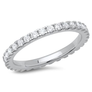 Anillo circonita plata con grabado - 1394