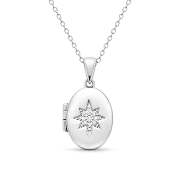 Foto medallón de plata personalizable - 2365