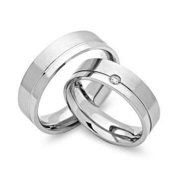 Alianzas de acero inoxidable con grabado - 0339
