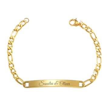 Pulsera Identity acero inoxidable oro - 2471