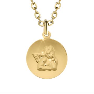 Medalla de ángel en oro personalizada - 2915