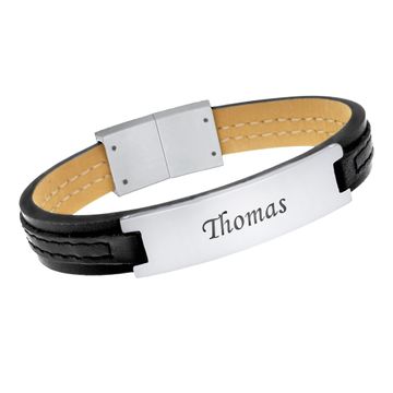 Pulsera de cuero con grabado - 1947