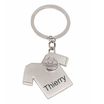 Llavero camiseta de fútbol con grabado - 0840