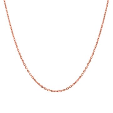 Cadena forzada chapado en oro 1mm - 2613