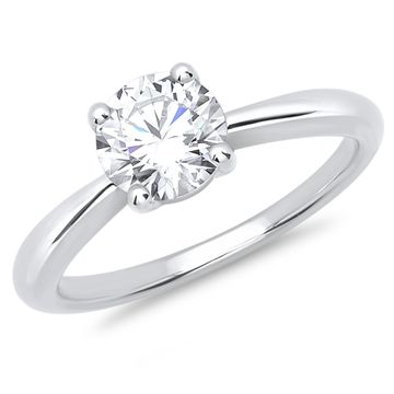 Anillo circonita plata con grabado - 1390