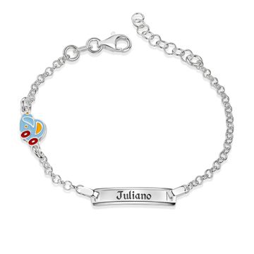 Pulsera de plata con coche - 2512