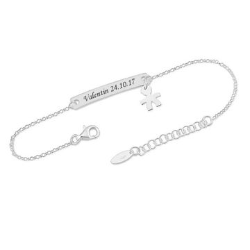 Esclava de plata con grabado - 2115