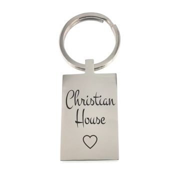 Llavero de acero inoxidable con grabado - 0594