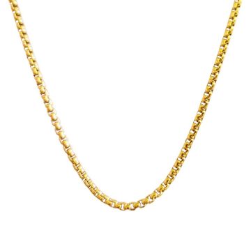 Cadena veneciana de acero dorado 2mm - 2607